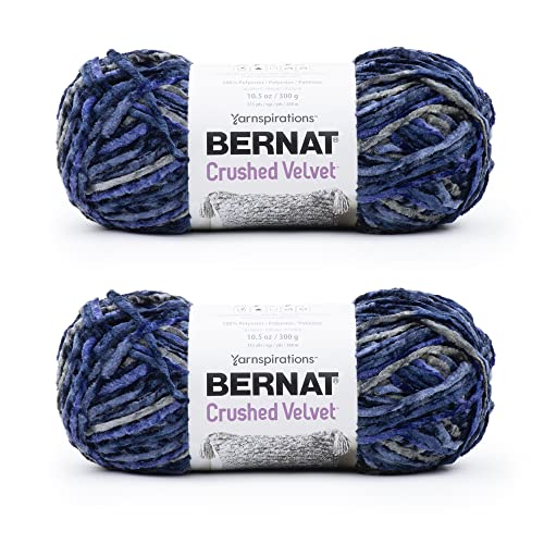 Bernat Knautschsamt Navy Garn – 2 Packungen mit 300 g – Polyester – 5 sperrig – 300 Meter – Stricken/Häkeln Bernat Knautschsamt Navy Garn – 2 Packungen mit 300 g – Polyester – 5 sperrig – 300 Meter – Stricken/Häkeln von Bernat