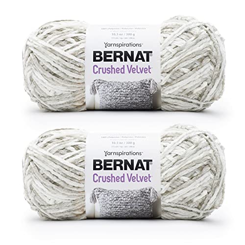 Bernat Knautschsamt weißes Garn – 2 Packungen mit 300 g – Polyester – 5 sperrig – 300 Meter – Stricken/Häkeln Bernat Knautschsamt weißes Garn – 2 Packungen mit 300 g – Polyester – 5 sperrig – 300 Meter – Stricken/Häkeln von Bernat