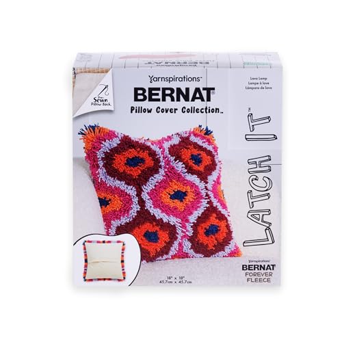 Bernat Latch It Kit - Fleece-Kissenbezug, Lavalampe von Bernat