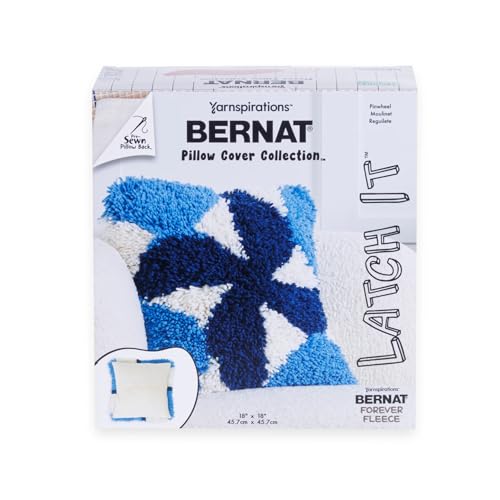 Bernat Latch It Kit - Fleece-Kissenbezug, Windrad von Bernat