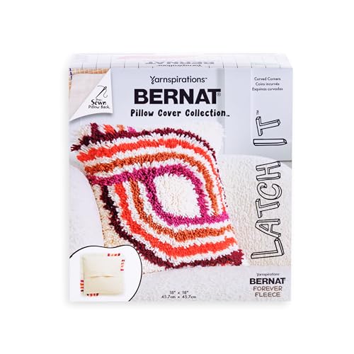 Bernat Latch It Kit - Fleece-Kissenbezug, geschwungene Ecken von Bernat