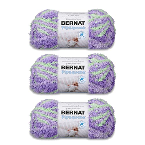 Bernat Pipsqueak Pixie Pow Garn, Polyester, 5 sperrig, 90 m, Stricken, Häkeln und Basteln, 3 Stück von Bernat