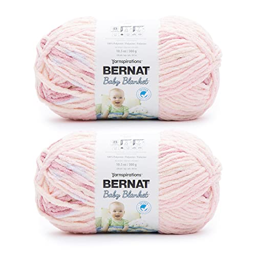 Bernat Raspb Kisse Garn für Babydecke, 300 g, Polyester, 6 super sperrig, 220 Meter, Stricken/Häkeln, 2 Stück, Himbeerküsse Bernat Raspb Kisse Garn für Babydecke, 300 g, Polyester, 6 super sperrig, 220 Meter, Stricken/Häkeln, 2 Stück, Himbeerküsse von Bernat