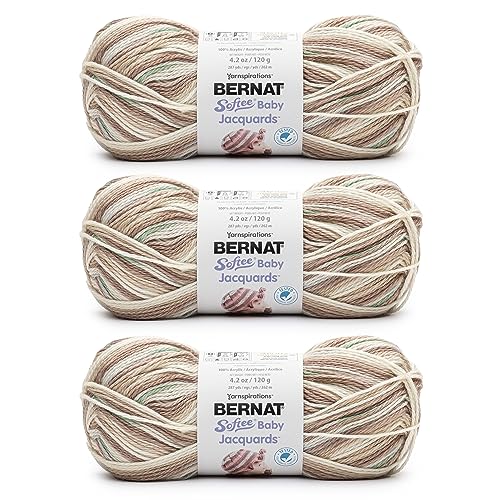 Bernat Softee Baby Jacquards Garn, Treefort, 3er-Pack Bernat Softee Baby Jacquards Garn, Treefort, 3er-Pack von Bernat