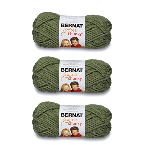 Bernat Softee Chunky Forest Garn – 3 Packungen mit 100 g – Acryl – 6 super sperrig – 90 m – Stricken/Häkeln Bernat Softee Chunky Forest Garn – 3 Packungen mit 100 g – Acryl – 6 super sperrig – 90 m – Stricken/Häkeln von Bernat