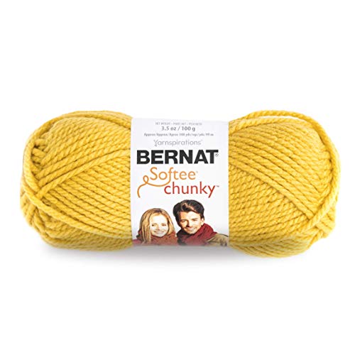 Bernat Softee Dickes Garnknäuel, 100°g, 3 Stück, Glowing Gold, Einzelpackung von Bernat