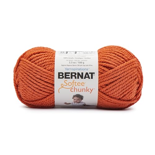 Bernat Softee Dickes Garnknäuel, 100°g, 3 Stück, kürbis, Einzelpackung von Bernat