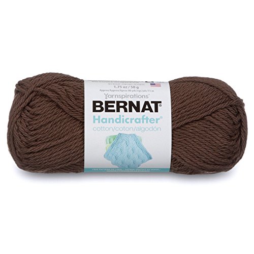 Bernat Handicrafter Cotton Yarn, Solid, 1.7 Ounce, Warm Brown, Single Ball von Bernat