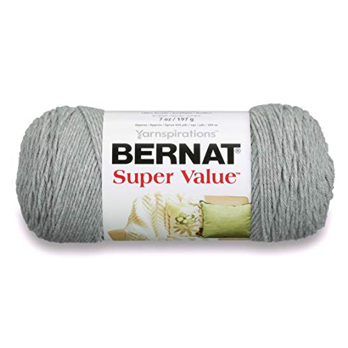 Bernat Hochwertiges Garn, 142 g, weiches Grau, 1 Knäuel Bernat Hochwertiges Garn, 142 g, weiches Grau, 1 Knäuel von Spinrite