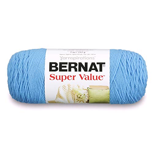 Bernat Super Value Garn, 200 g, Gauge 4 Medium Worsted, Hot Blue von Bernat