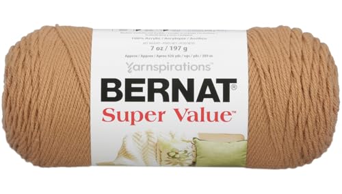 Bernat Super Value Garn, 200 g, Stärke 4, mittelgroß, Topas von Bernat