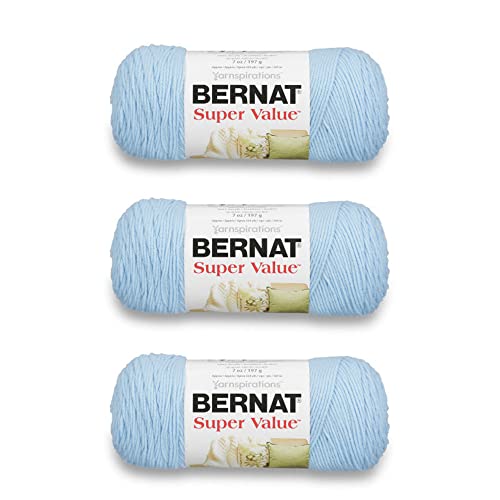 Bernat Super Value Garn, 3er-Pack, Sky 3 Stück von Bernat