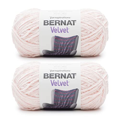 Bernat Velvet Blush Pink Garn – 2 Packungen mit 300 g – Polyester – 5 sperrig – 300 Meter – Stricken/Häkeln von Bernat