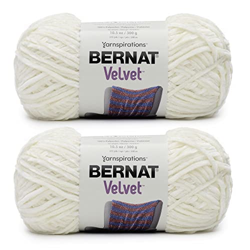 Bernat Velvet Cream Garn – 2 Packungen mit 300 g – Polyester – 5 sperrig – Stricken/Häkeln Bernat Velvet Cream Garn – 2 Packungen mit 300 g – Polyester – 5 sperrig – Stricken/Häkeln von Bernat