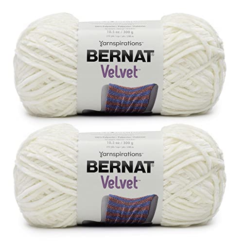 Bernat Velvet Cream Garn – 2 Packungen mit 300 g – Polyester – 5 sperrig – Stricken/Häkeln von Bernat
