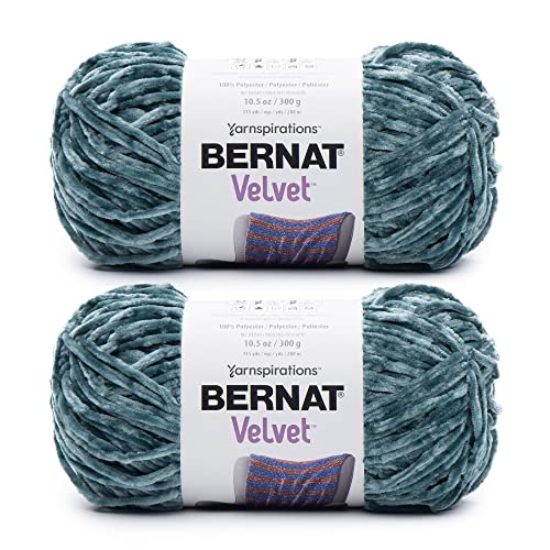 Bernat Velvet Frosted Pine Garn – 2 Packungen mit 300 g – Polyester – 5 sperrig – Stricken/Häkeln von Bernat