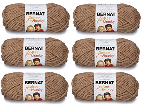 Bulk Buy: Bernat Softee Chunky Garn (6er Pack) #161128-28011 Soft Taupe von Bernat