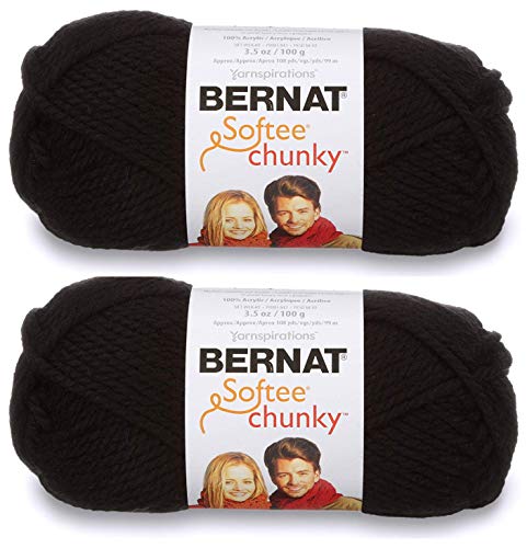 Softee Chunky Garn, Schwarz von Bernat