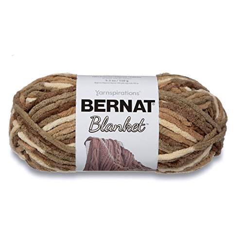 Super voluminöses Blanket-Garn von Bernat, 150 g, in verschiedenen Brauntönen meliert (Sonoma) von Bernat