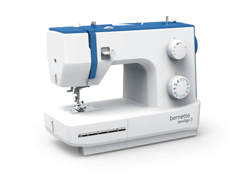 bernette sew&go 3 - Freiarm Nähmaschine, einfache Bedienung, Einfädelhilfe, Fadenabschneider, 19 Nähprogramme, 4 Nähfüße, Stichlänge und Nähfußdruck einstellbar bernette sew&go 3 - Freiarm Nähmaschine, einfache Bedienung, Einfädelhilfe, Fadenabschneider, 19 Nähprogramme, 4 Nähfüße, Stichlänge und Nähfußdruck einstellbar von Bernette