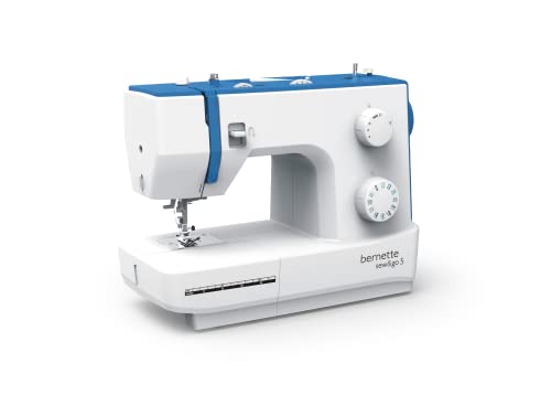 bernette sew&go 5 - Freiarm Nähmaschine, einfache Bedienung, Einfädelhilfe, Fadenabschneider, 23 Nähprogramme, 4 Nähfüße, Stichlänge/Stichbreite/Nähfußdruck einstellbar bernette sew&go 5 - Freiarm Nähmaschine, einfache Bedienung, Einfädelhilfe, Fadenabschneider, 23 Nähprogramme, 4 Nähfüße, Stichlänge/Stichbreite/Nähfußdruck einstellbar von Bernette
