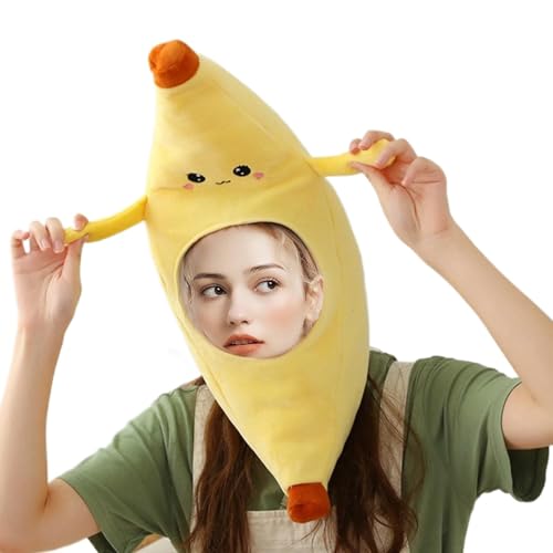 Bananen-Kostüm – Obsthut, lustiges Partyzubehör | Foto-Requisiten für Erwachsene mit Bananenhut für Erwachsene Halloween Dress Up and Cos Bananen-Kostüm – Obsthut, lustiges Partyzubehör | Foto-Requisiten für Erwachsene mit Bananenhut für Erwachsene Halloween Dress Up and Cos von Berriphonia
