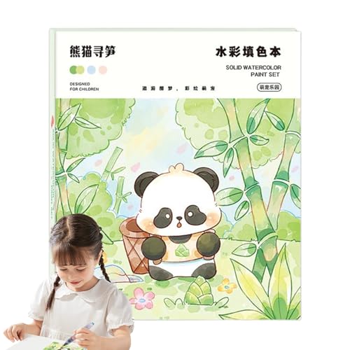 Berriphonia Aquarellbuch für die Malereien, Lernset, Cartoon-Kunst, Anfänger, Kreativ-Set, lustig, für Kinder ab 3 Jahren Berriphonia Aquarellbuch für die Malereien, Lernset, Cartoon-Kunst, Anfänger, Kreativ-Set, lustig, für Kinder ab 3 Jahren von Berriphonia
