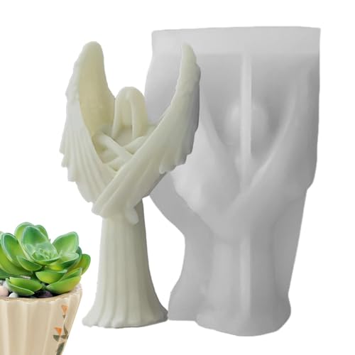 Berriphonia Engelsseifenform | Engel Gießform | Gipsharz Gießform mit Flügel - Kerzenform für Heimdekoration, Handwerk, Gießform für Tisch und Wohnzimmer Berriphonia Engelsseifenform | Engel Gießform | Gipsharz Gießform mit Flügel - Kerzenform für Heimdekoration, Handwerk, Gießform für Tisch und Wohnzimmer von Berriphonia