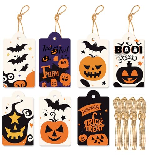 Berriphonia Halloween-Anhänger, Festival Party Gastgeschenk Etikett, Hängbare Deko Anhänger Für Keksdosen Weinflaschen Party Planung Veranstaltungsorganisation von Berriphonia