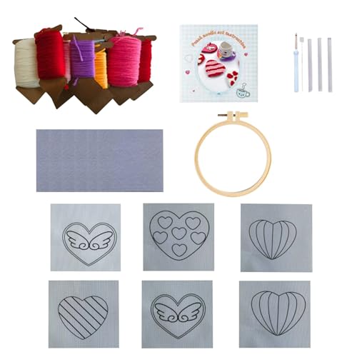 Berriphonia Punch Needle Untersetzer Kits - Punch Needle Stickset für Anfänger | Stanznadel-Stickset für Anfänger, Basteluntersetzer mit niedlichen Berriphonia Punch Needle Untersetzer Kits - Punch Needle Stickset für Anfänger | Stanznadel-Stickset für Anfänger, Basteluntersetzer mit niedlichen von Berriphonia