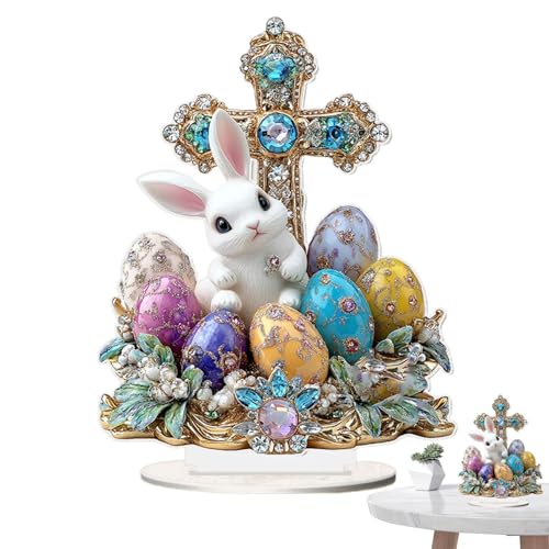 Berriphonia Tabletop Ornament Hasenstatue – Tischdekoration für Osterhasen, Bauernhase | Modell 2D-Hase, Acryl, für Schlafzimmer, Wohnzimmer, Haus Berriphonia Tabletop Ornament Hasenstatue – Tischdekoration für Osterhasen, Bauernhase | Modell 2D-Hase, Acryl, für Schlafzimmer, Wohnzimmer, Haus von Berriphonia