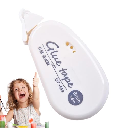Doppelseitiges Klebebandroller, selbstklebend, für Scrapbooking – doppelseitiges Klebeband mit Spenderrolle für Kinder, Kinder, Frauen von Berriphonia