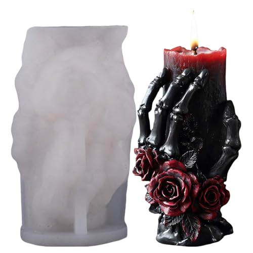 Halloween -Schädelkerzenform - Gruselige Kerzenhandwerksform, Seifenharzform | Schädelform Duft Kerzenherstellung Tool, Aromatherapie Vorräte Für Kinder Teenager Erwachsene Männer Frauen Familien Halloween -Schädelkerzenform - Gruselige Kerzenhandwerksform, Seifenharzform | Schädelform Duft Kerzenherstellung Tool, Aromatherapie Vorräte Für Kinder Teenager Erwachsene Männer Frauen Familien von Berriphonia