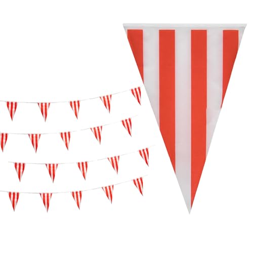 Karneval Circus Banner Flag - Carnival Circus Banner Flagge, Rote Und Weiß Gestreifte Wimpelflaggen | Dreiecksflagge Für Babyparty, Geburtstag, Funfair Theme Party Dekorationen Und Vorräte Karneval Circus Banner Flag - Carnival Circus Banner Flagge, Rote Und Weiß Gestreifte Wimpelflaggen | Dreiecksflagge Für Babyparty, Geburtstag, Funfair Theme Party Dekorationen Und Vorräte von Berriphonia