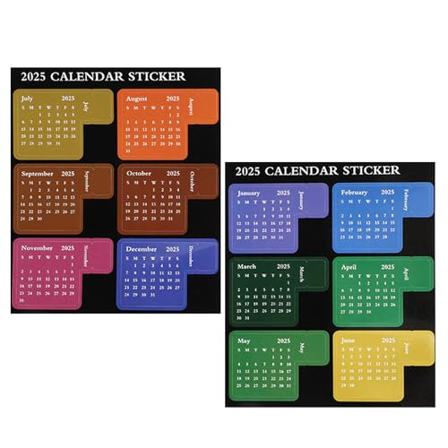 Monatliche Registerkarten | 2025 monatliche Aufkleber mit Index-Tabs | Abnehmbare Planer-Aufkleber für Planer, Scrapbooking-Zubehör Monatliche Registerkarten | 2025 monatliche Aufkleber mit Index-Tabs | Abnehmbare Planer-Aufkleber für Planer, Scrapbooking-Zubehör von Berriphonia