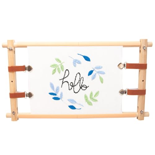 Quilt-Rahmen aus Holz - Anfängerfreundlicher Stickholzrahmen, abnehmbarer Holzrahmen mit klaren Anweisungen für Nadelspitze, Bati-Malerei, Quilt-Rahmen aus Holz - Anfängerfreundlicher Stickholzrahmen, abnehmbarer Holzrahmen mit klaren Anweisungen für Nadelspitze, Bati-Malerei, von Berriphonia