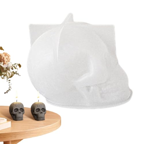Silikon-Schädel Form | Skelett-Epoxidharzformen, 3D-Schädel Form Formen genießen Sie einen Moment der Braromatherapie Kerze, die Epoxidharz Gießformen Handwerk Kunst von Berriphonia