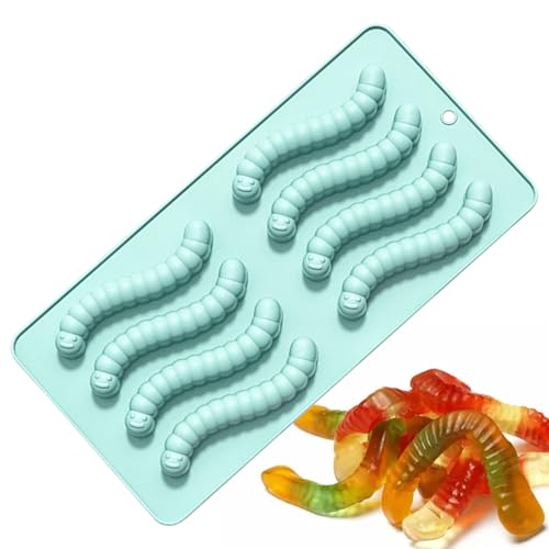 Süßigkeitenform – 20,5 x 10,5 x 1,6 cm Silikonformen, Schokoladenform aus Chenille, antihaftbeschichtet | Haushaltswurm, Backwaren, Backzubehör, Lebensmittelqualität P von Berriphonia