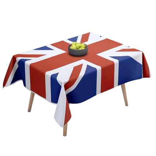 Tischdecke mit britischer Flagge – Union Jack Tischdecke, Geschirr, Nationalfeiertagsdekorationen | Wiederverwendbares Geschirr für die Königin, Tischdekorationen zum Jubiläum, Partybedarf, Polyester Tischdecke mit britischer Flagge – Union Jack Tischdecke, Geschirr, Nationalfeiertagsdekorationen | Wiederverwendbares Geschirr für die Königin, Tischdekorationen zum Jubiläum, Partybedarf, Polyester von Berriphonia
