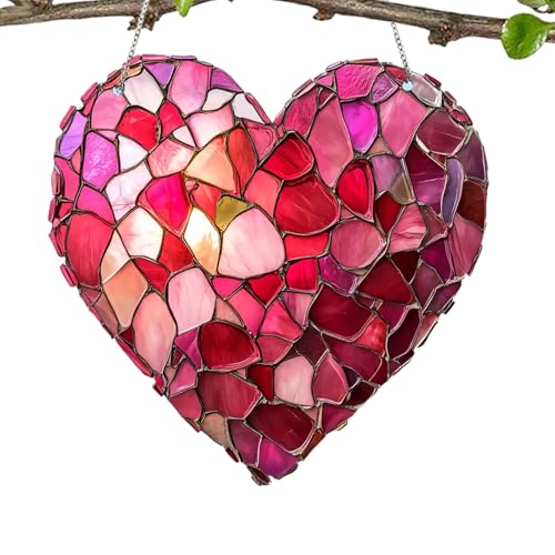 Valentinstag-Herzdekor – hängende Liebes- aus Acryl für Fenster | Romantische rote Herzornamente, dekorative Hochzeits-Accessoires, Sammlerstücke Valentinstag-Herzdekor – hängende Liebes- aus Acryl für Fenster | Romantische rote Herzornamente, dekorative Hochzeits-Accessoires, Sammlerstücke von Berriphonia