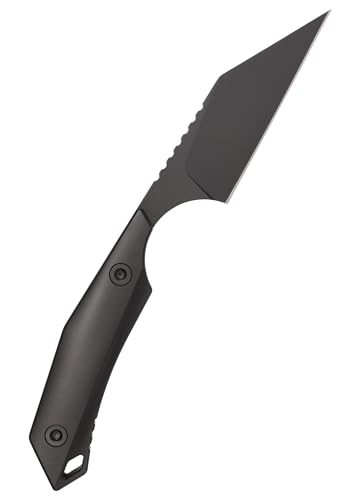 Berserk Blades - RAK - Feststehendes Sax Messer - Neck-Knife - Sheepsfoot Klinge - ca. 7,5 cm Klingenlänge - inkl. Kydex Scheide und Kette (Schwarz) von Berserk Blades