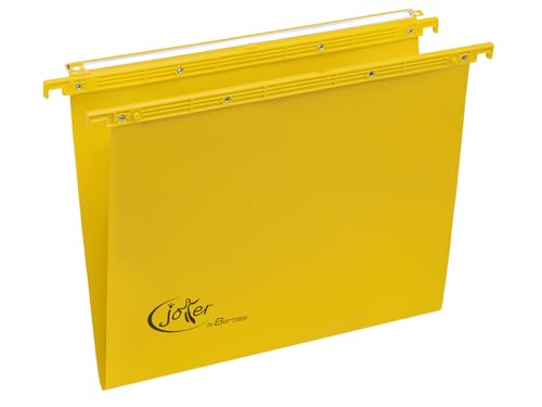 Joker® by Bertesi Set mit 25 Hängemappen für Schubladen, aus Karton 270 g/m², Etikettenhalter bereits montiert, Achsabstand 39 cm, V-förmiger Boden, Gelb Code 400/395 Link -A5 von Bertesi