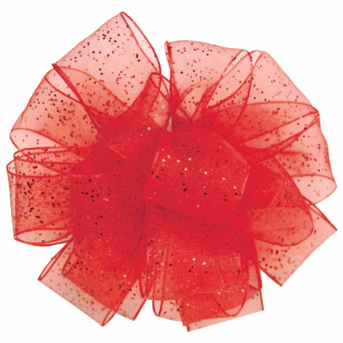 Berwick, Rot Offray Schleifenband mit Drahtrand, 3,8 cm x 2,7 m, 2 von Berwick