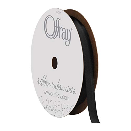 Berwick 0,63,5 cm schwarzes Satinband, Satin, 1/4 Inch x 18 Feet von Berwick