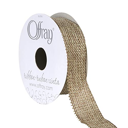 Berwick Offray 994496 Sattel aus Polyester, rustikales Design, 2,2 cm breit, Naturbraun von Berwick
