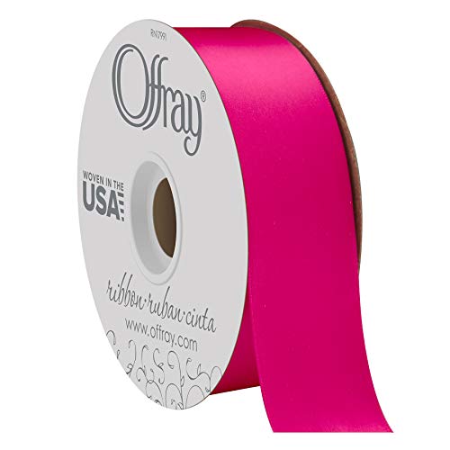 Berwick Offray Doppelseitiges Satinband, 3,8 cm breit, Alpenveilchenrosa, 45,7 m Berwick Offray Doppelseitiges Satinband, 3,8 cm breit, Alpenveilchenrosa, 45,7 m von Berwick