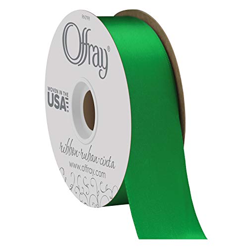 Berwick Offray Doppelseitiges Satinband, 3,8 cm breit, Smaragdgrün, 45,7 m von Berwick