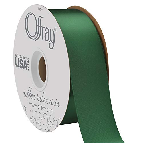 Berwick Offray Doppelseitiges Satinband, 3,8 cm breit, Waldgrün, 45,7 m von Berwick