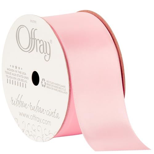 Berwick Offray Doppelseitiges Satinband 1-1/2 Inch x 12 Feet Hellrosa Farbe von Berwick