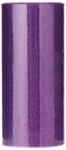 Berwick Offray Purple Sparkle Tüll by the Bolt, 15,2 cm Breite, 22,7 m von Berwick